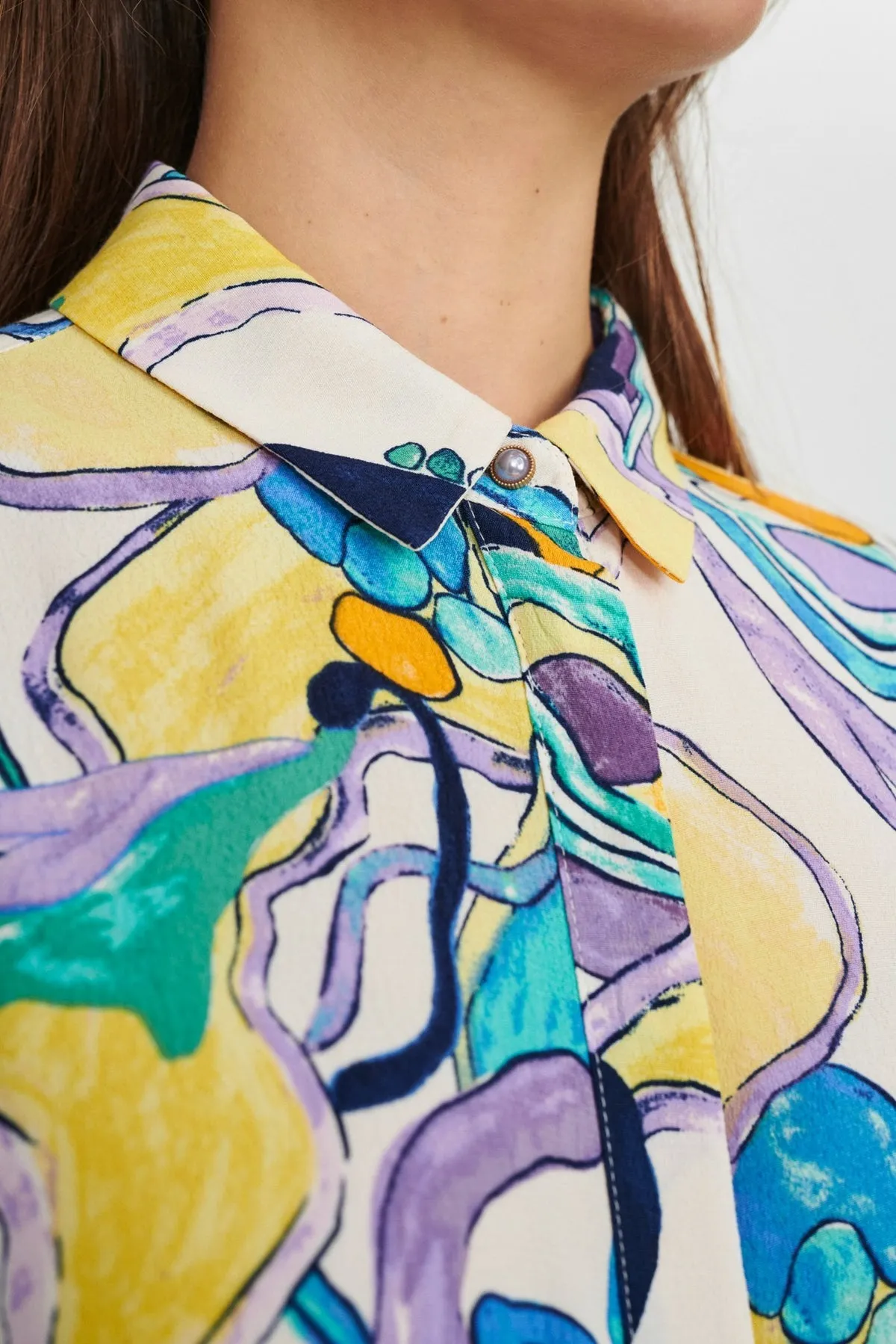 Numph Ninna Dress in Mixed Colours Print
