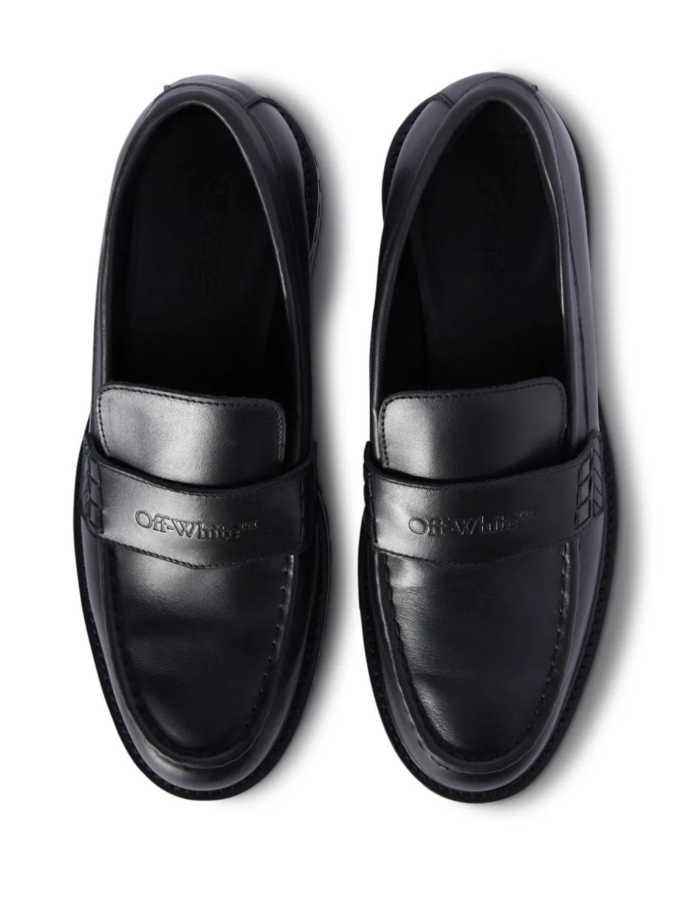 OFF-WHITE Military Leather Loafers for Men