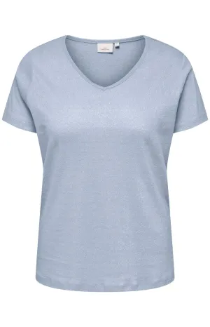 Only Carmakoma Melodi T-Shirt in Blue