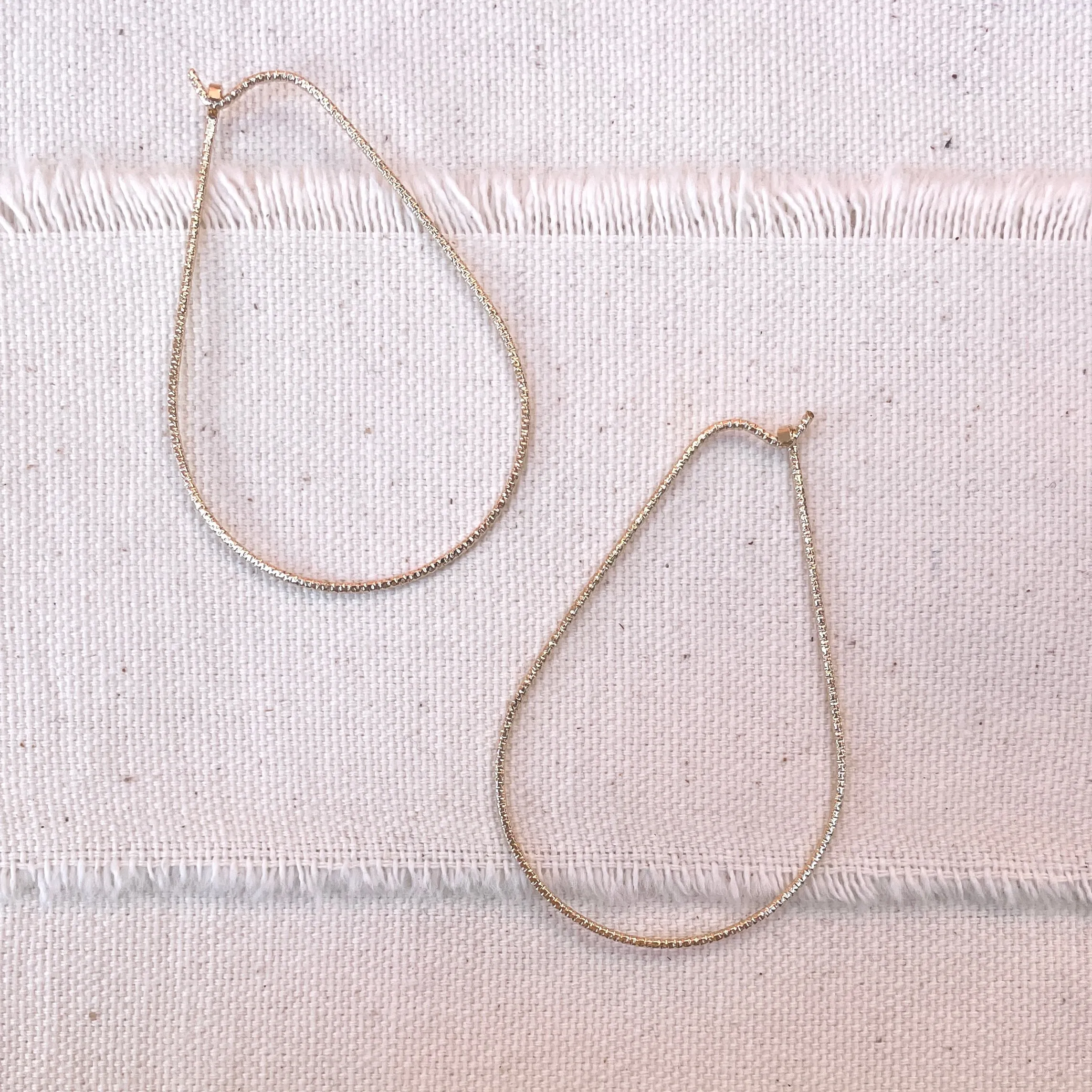 Ovaline CRINKLE Hoops