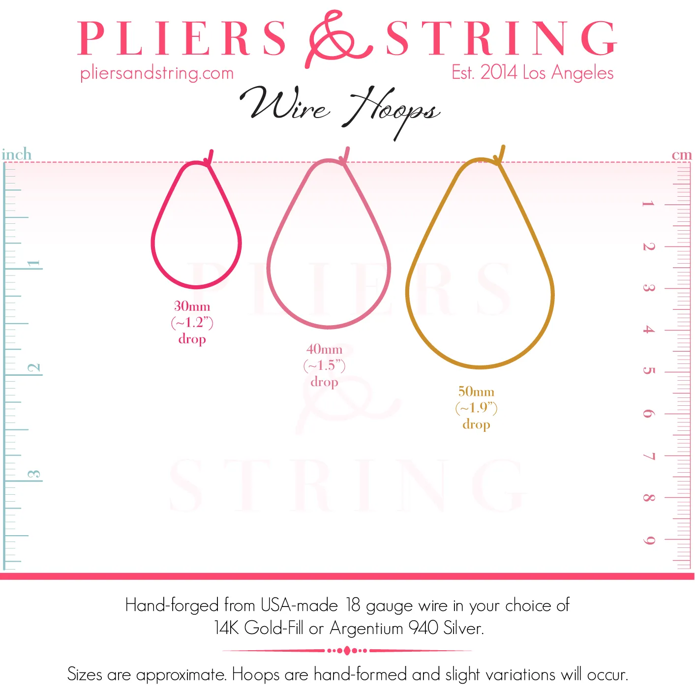 Ovaline CRINKLE Hoops