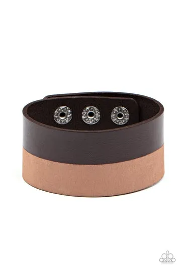 Paparazzi MOUNTAIN MAN to MOUNTAIN MAN - Brown Bracelet