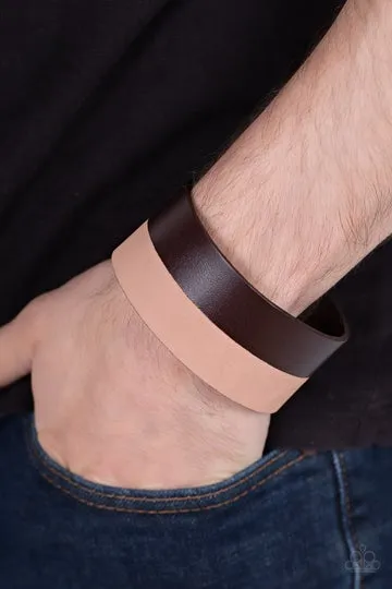 Paparazzi MOUNTAIN MAN to MOUNTAIN MAN - Brown Bracelet