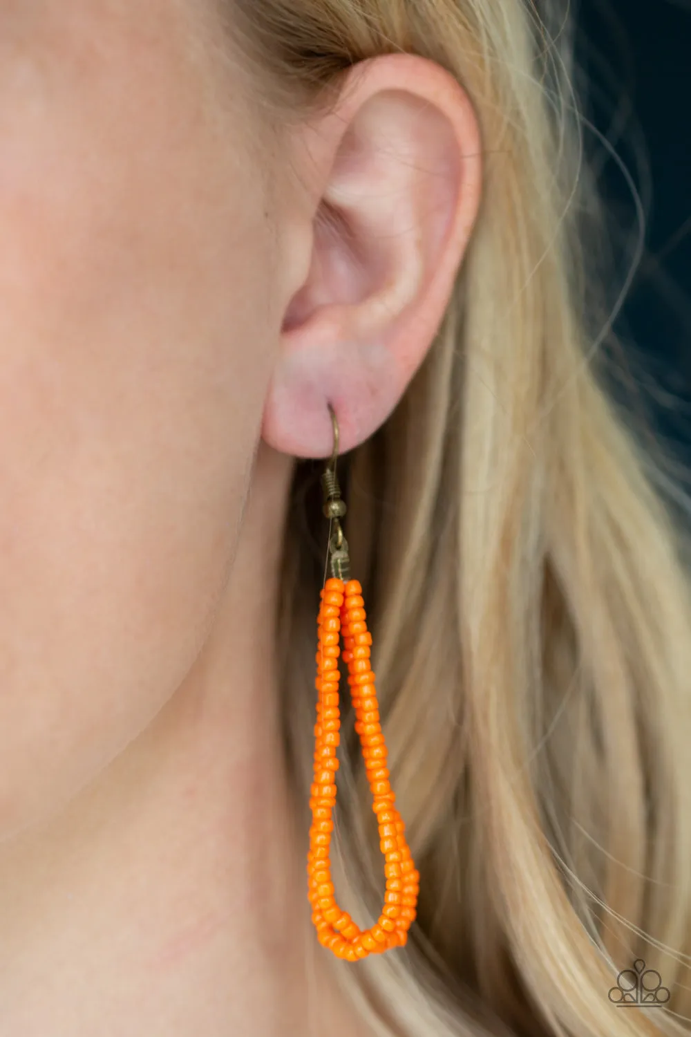 Paparazzi - Rio Roamer - Orange Necklace