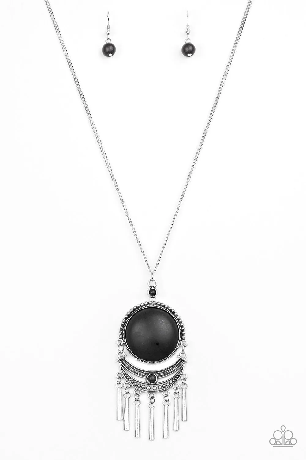 Paparazzi - Rural Rustler - Black Necklace