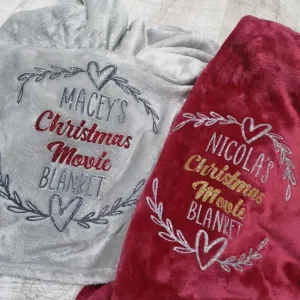 Personalised Christmas Movie Blanket