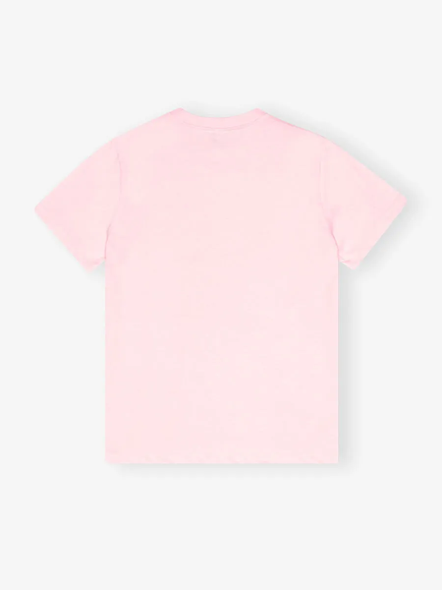 Pink Basic Jersey Leopard Relaxed T-Shirt