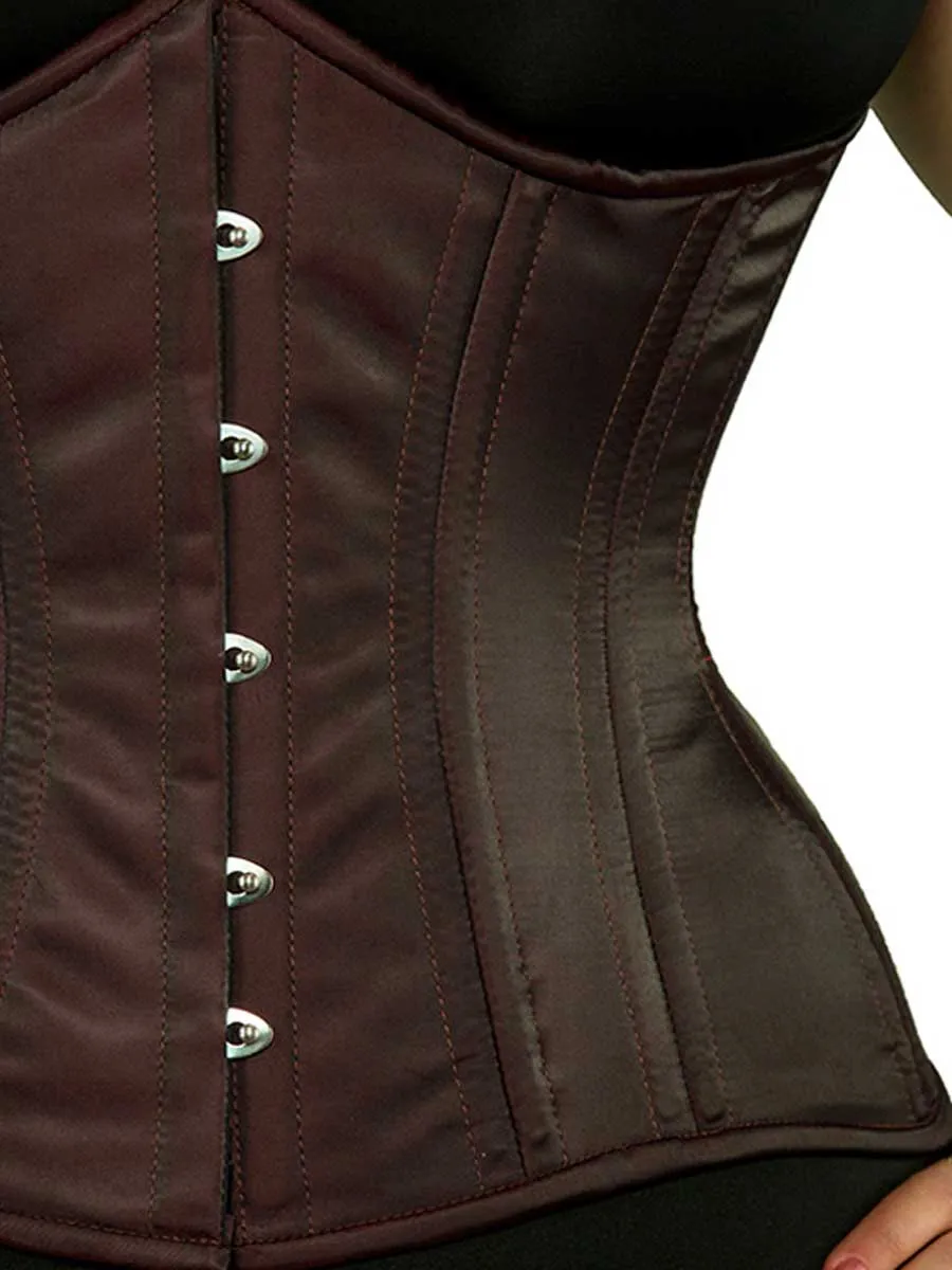 Plus Size Satin Hourglass Curve Longline Underbust Corset : CS-426