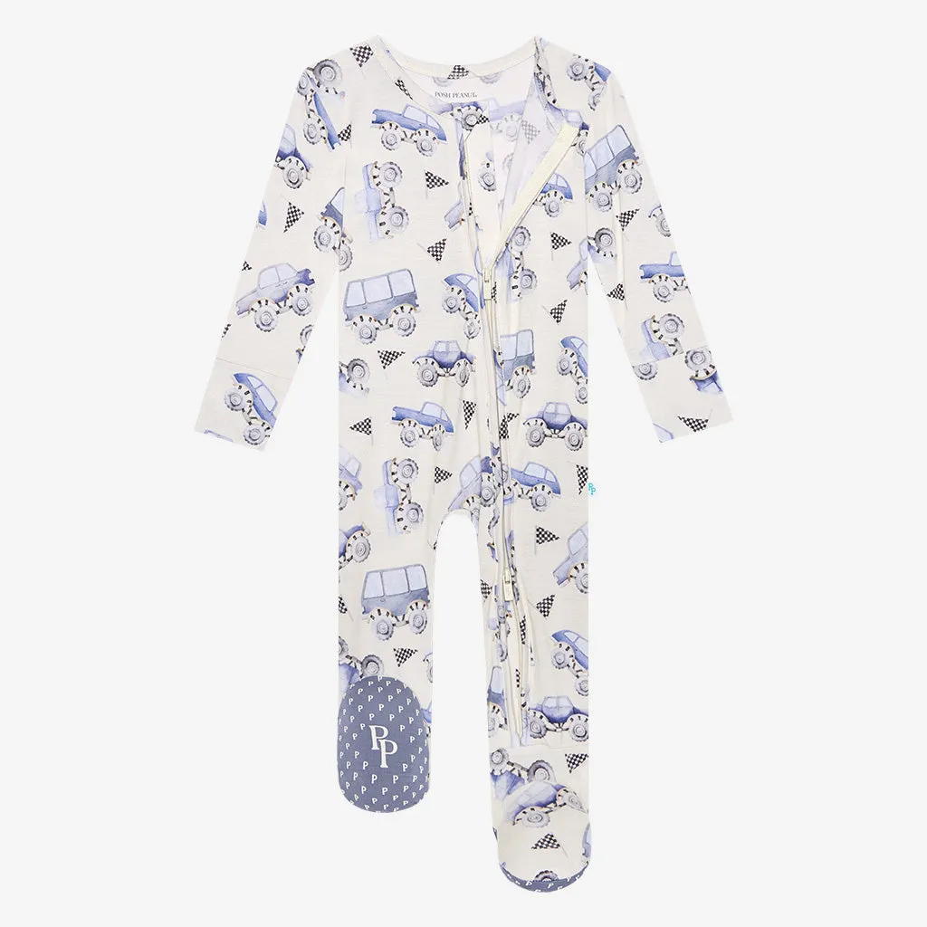 Posh Peanut Franklin Zippered Footie