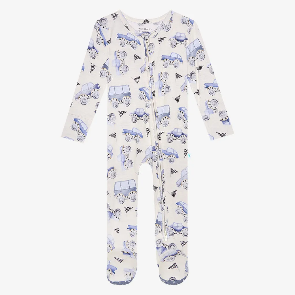 Posh Peanut Franklin Zippered Footie