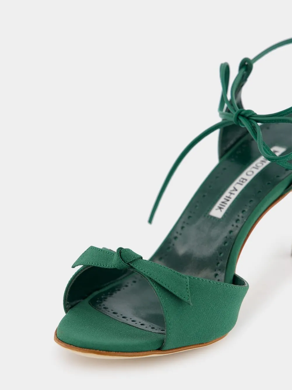Potasia 70mm Green Bow Sandals