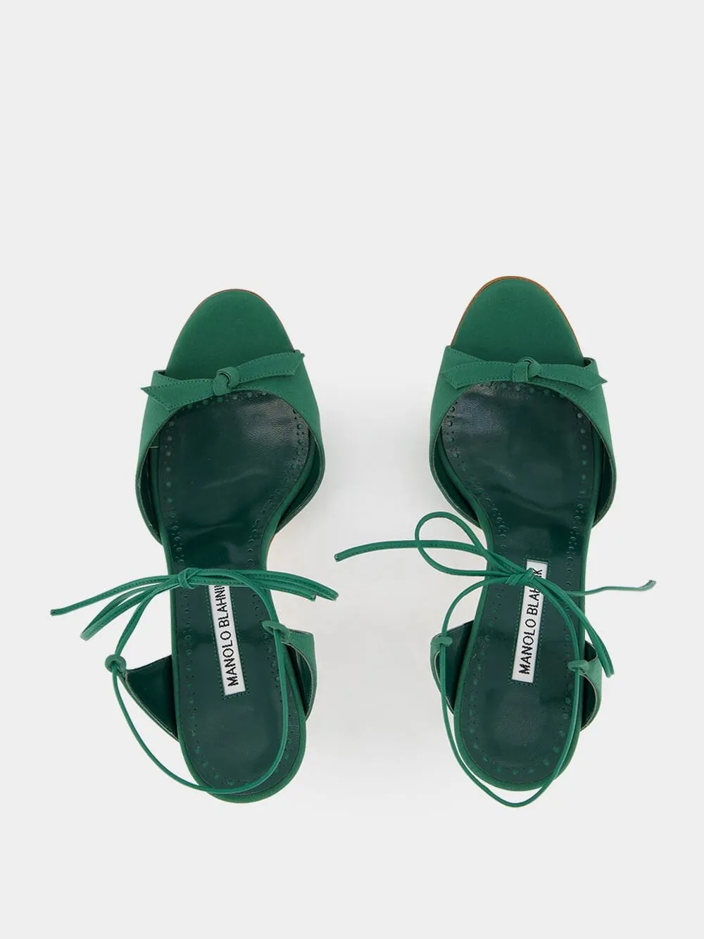 Potasia 70mm Green Bow Sandals