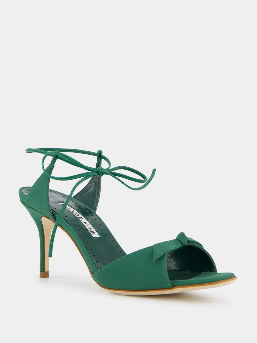 Potasia 70mm Green Bow Sandals