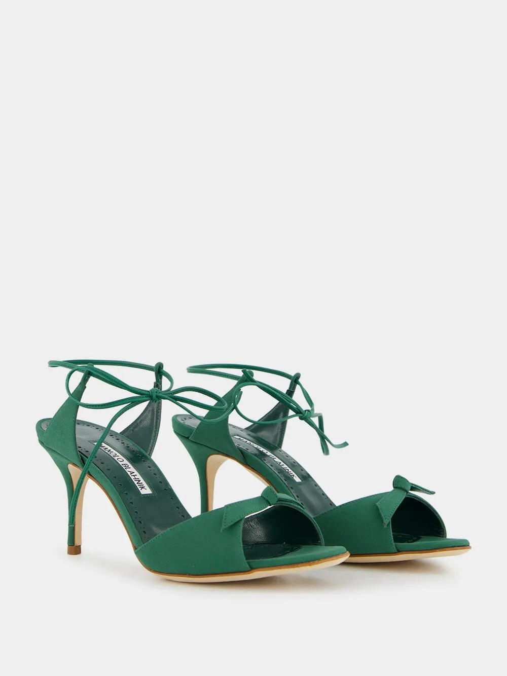 Potasia 70mm Green Bow Sandals