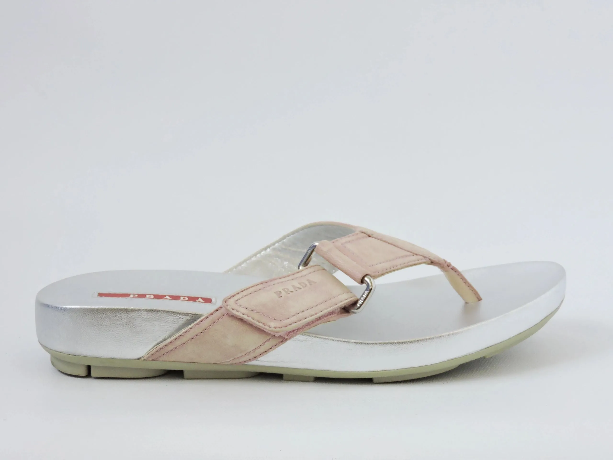 Prada Flip-Flop Size 37.5 It (7.5 Us)