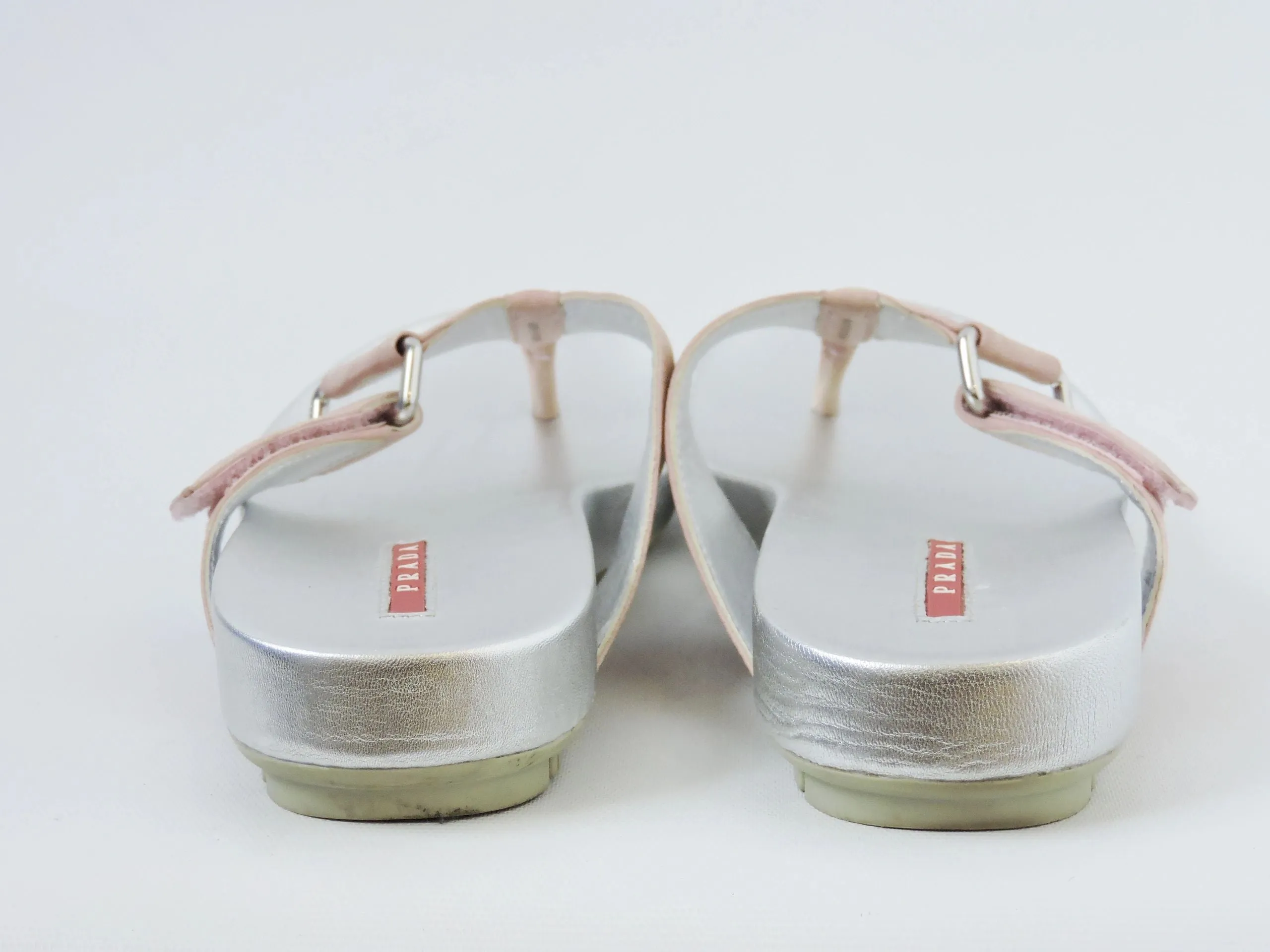 Prada Flip-Flop Size 37.5 It (7.5 Us)