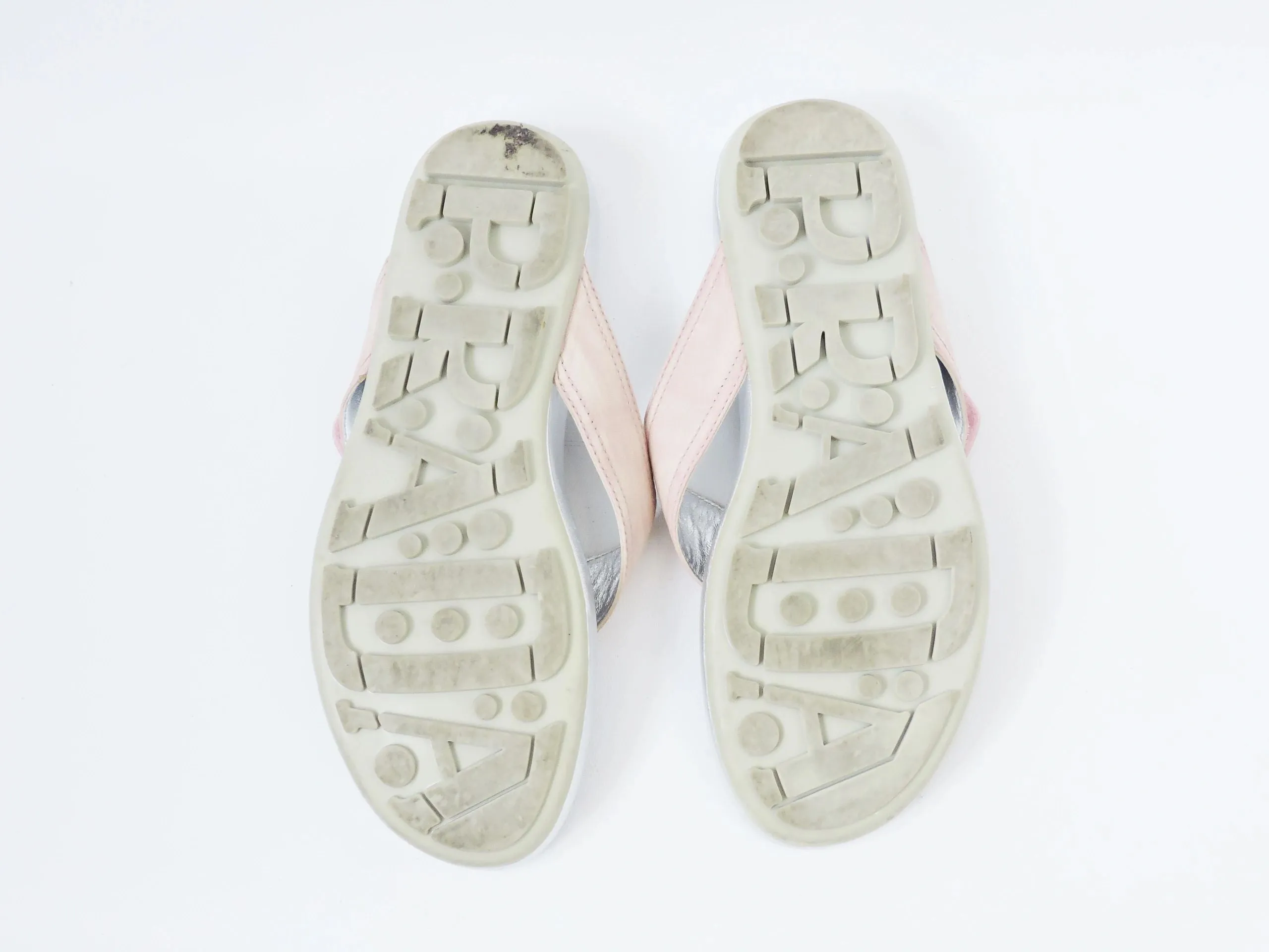 Prada Flip-Flop Size 37.5 It (7.5 Us)