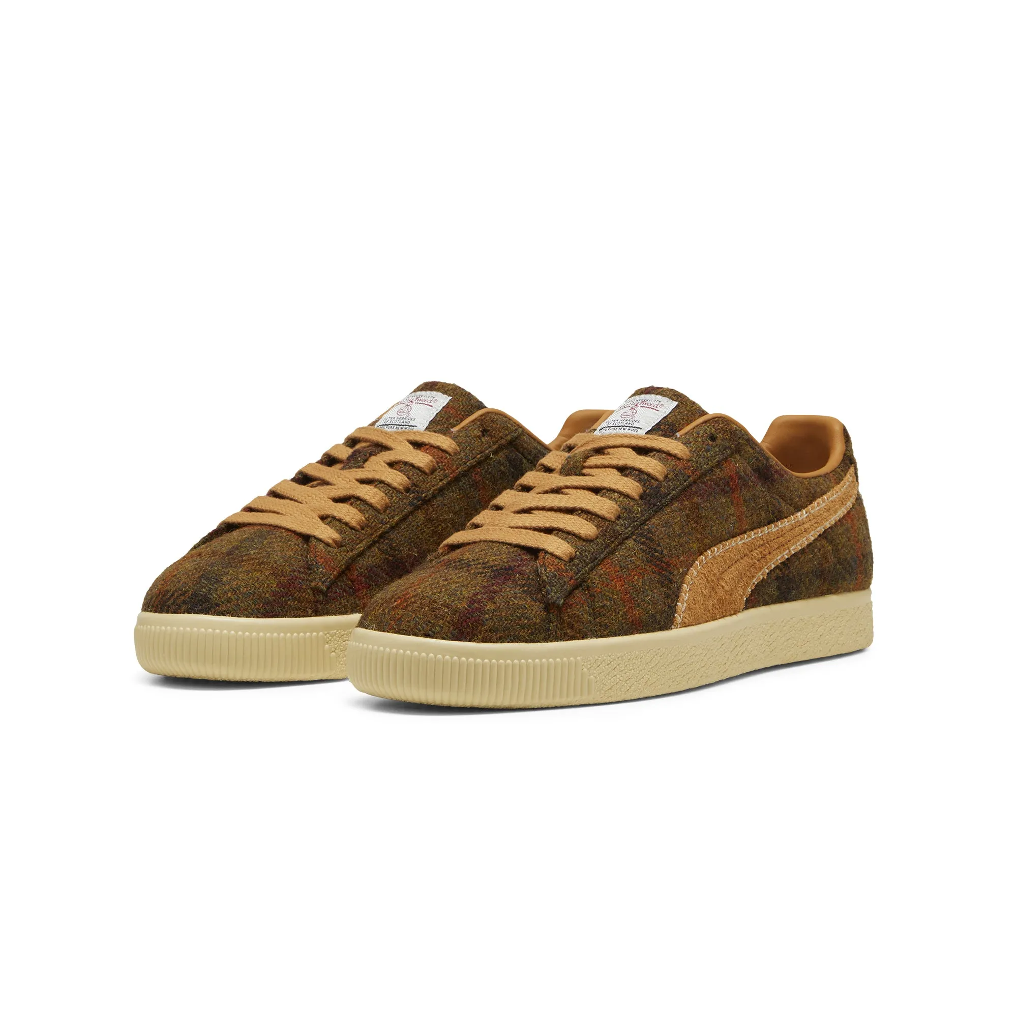 Puma Mens Clyde Harris Tweed Shoes