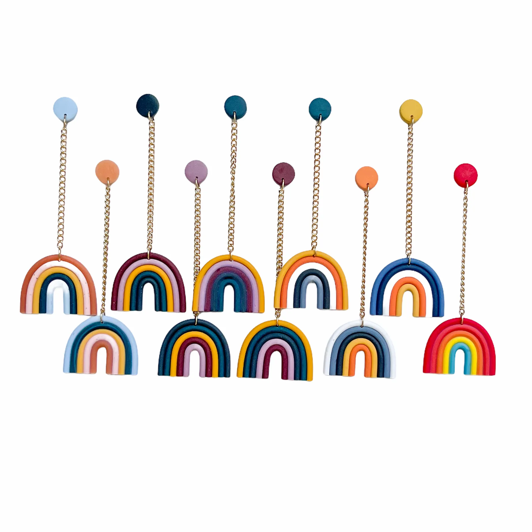 Rainbow Dangle Earring - More Colors Available