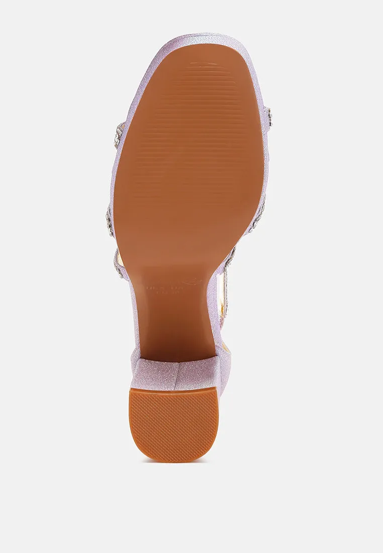 Rhinestones Embellished Strappy Sandals By RAG