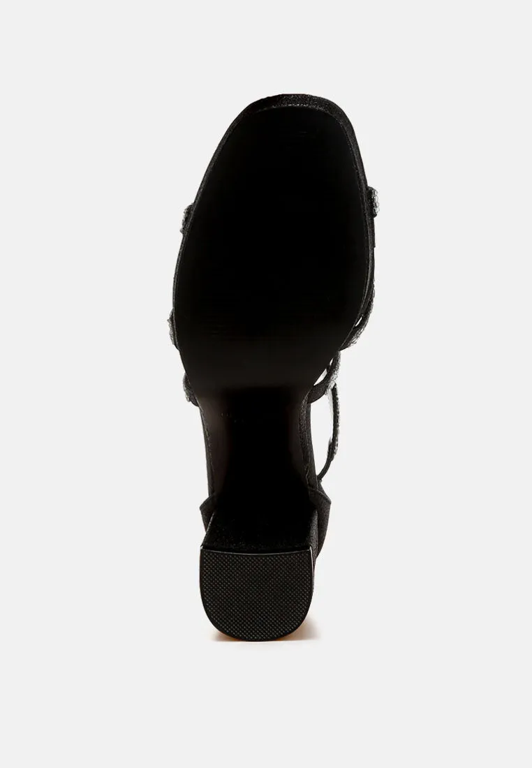 Rhinestones Embellished Strappy Sandals By RAG