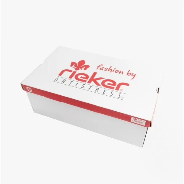 Rieker 16426-40 Mens Trainers White Combi