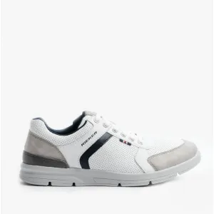Rieker 16426-40 Mens Trainers White Combi