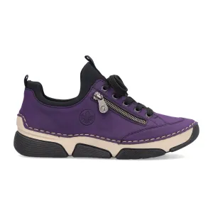 Rieker Angela 45973-30 Sneaker (Women) - Aubergine/Schwarz/Morella