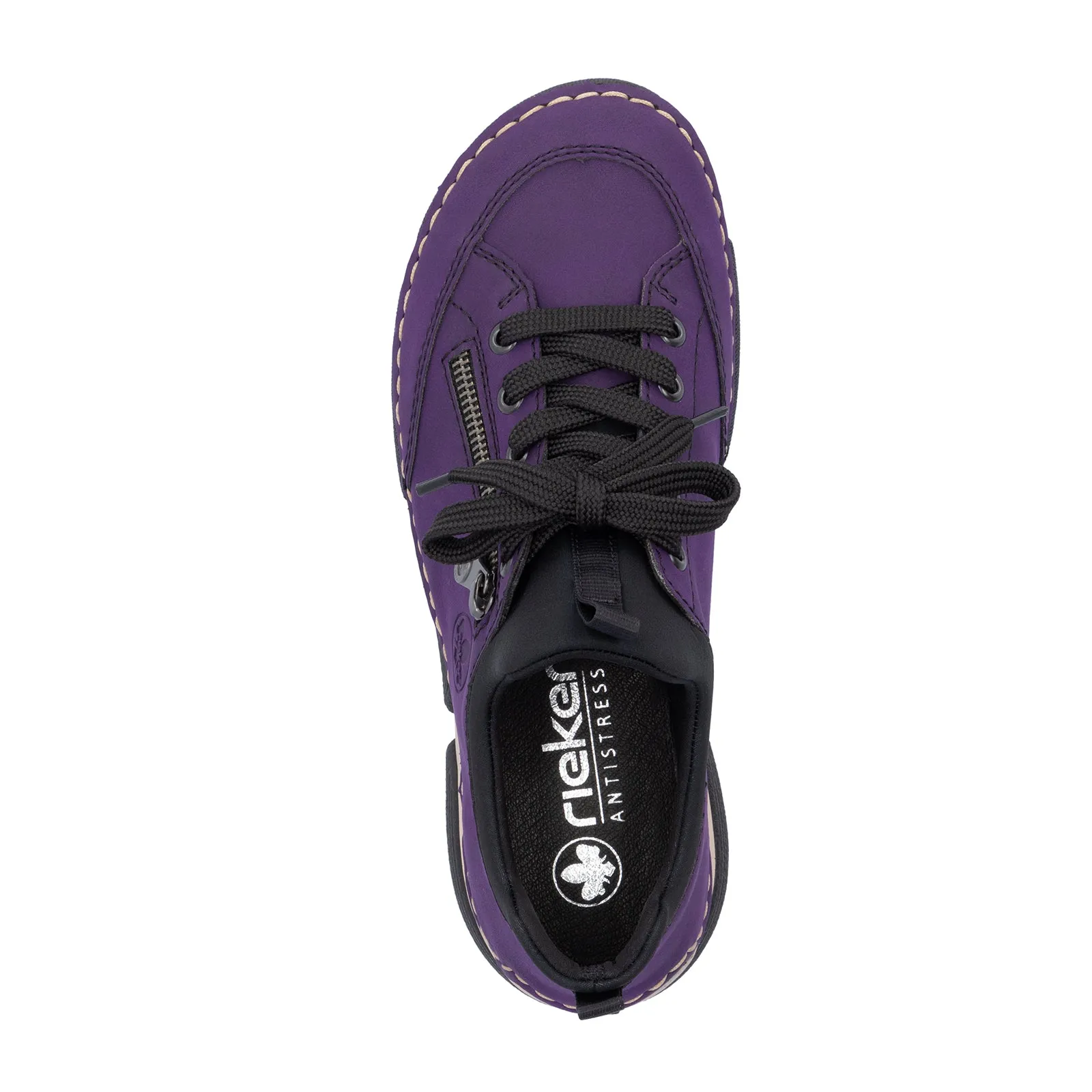 Rieker Angela 45973-30 Sneaker (Women) - Aubergine/Schwarz/Morella