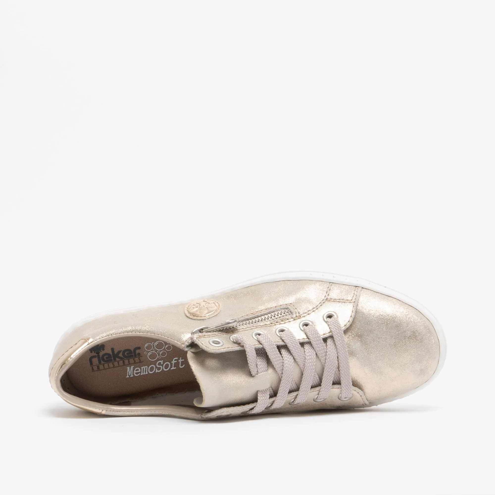 Rieker L59L8-62 Womens Trainers Gold