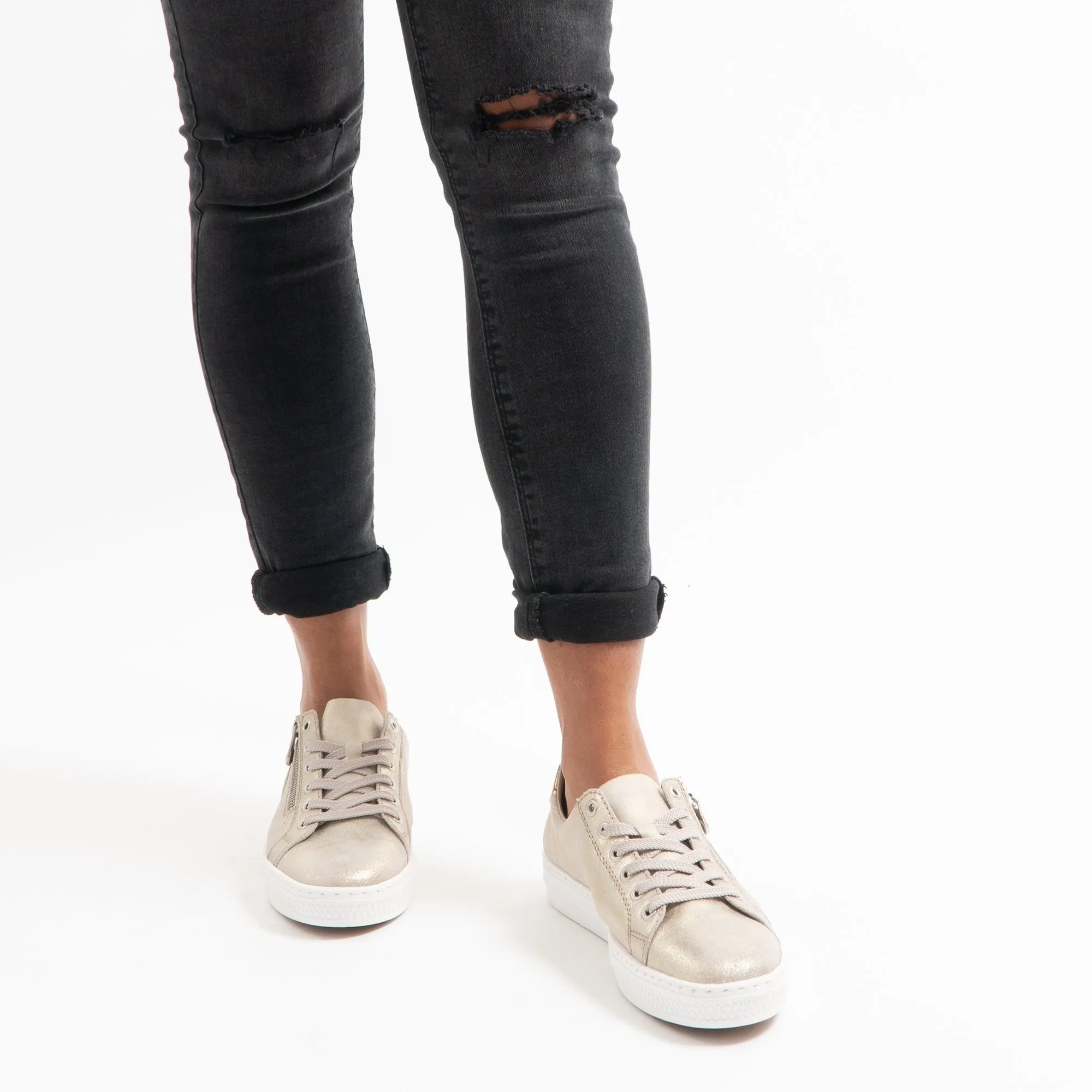 Rieker L59L8-62 Womens Trainers Gold