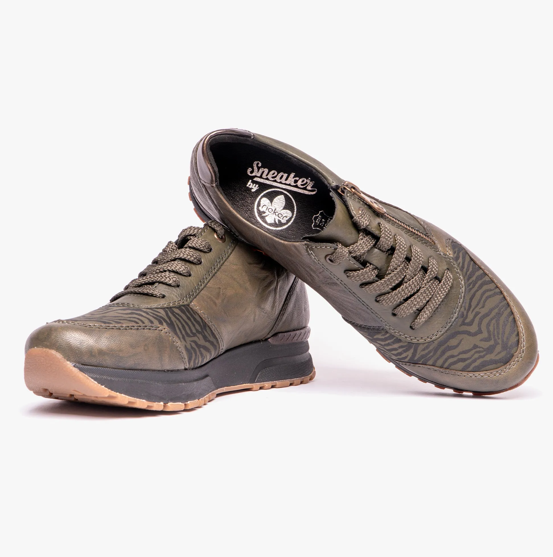 Rieker N7401-52 Womens Trainers Forest