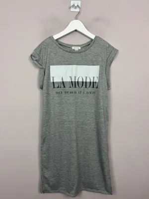 River Island Grey T-shirt Dress 9-10y