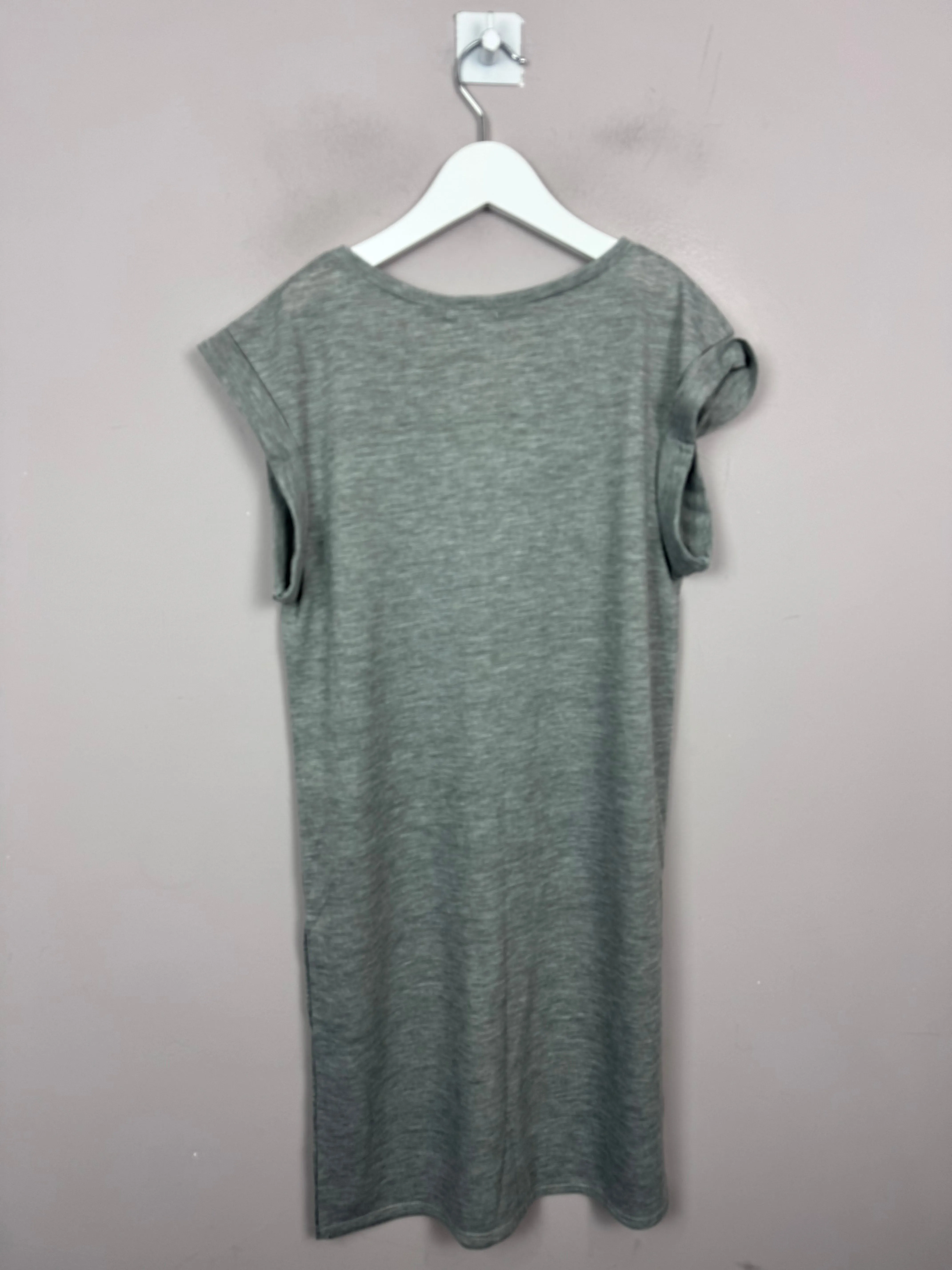 River Island Grey T-shirt Dress 9-10y