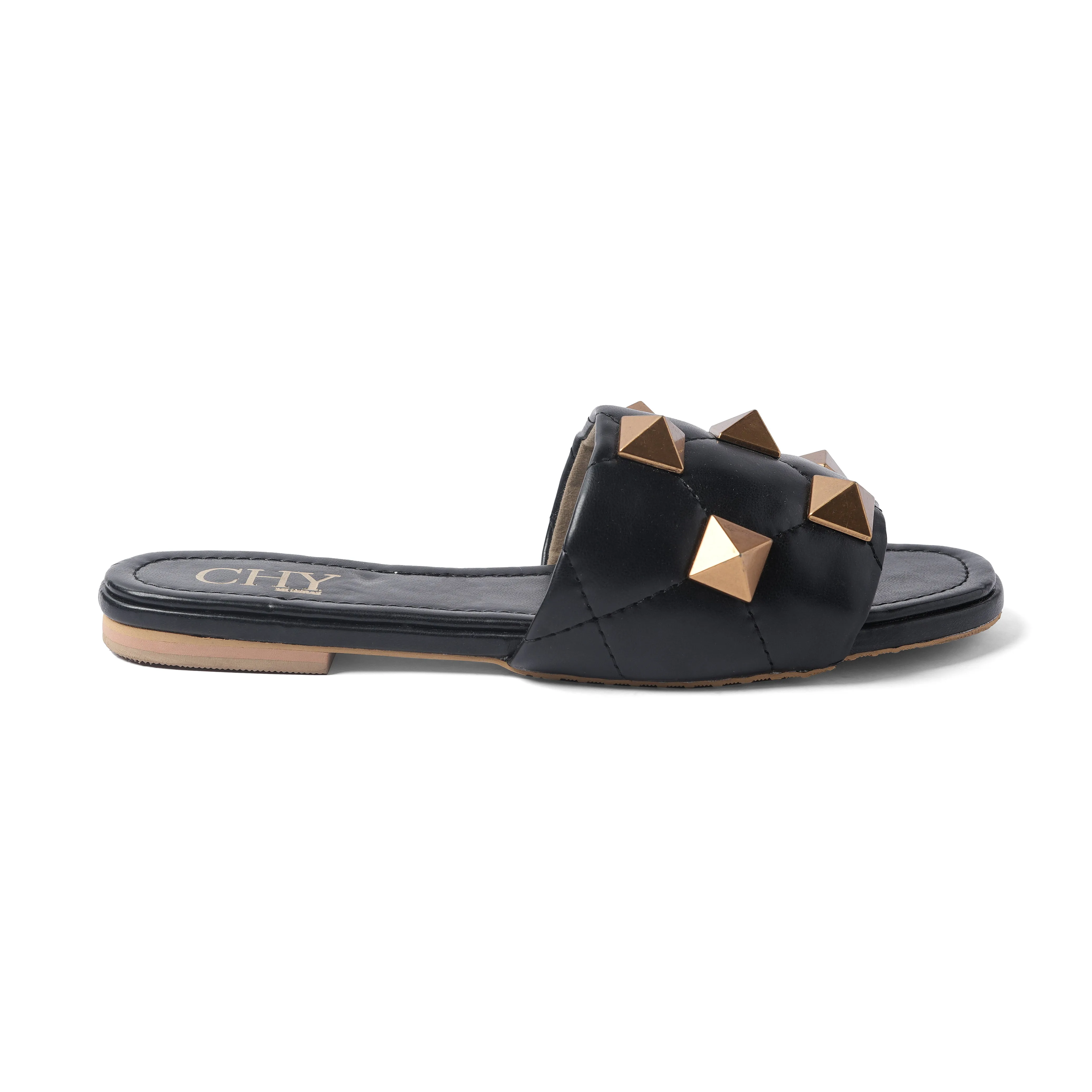 ROCKSTUD BLACK FLATS