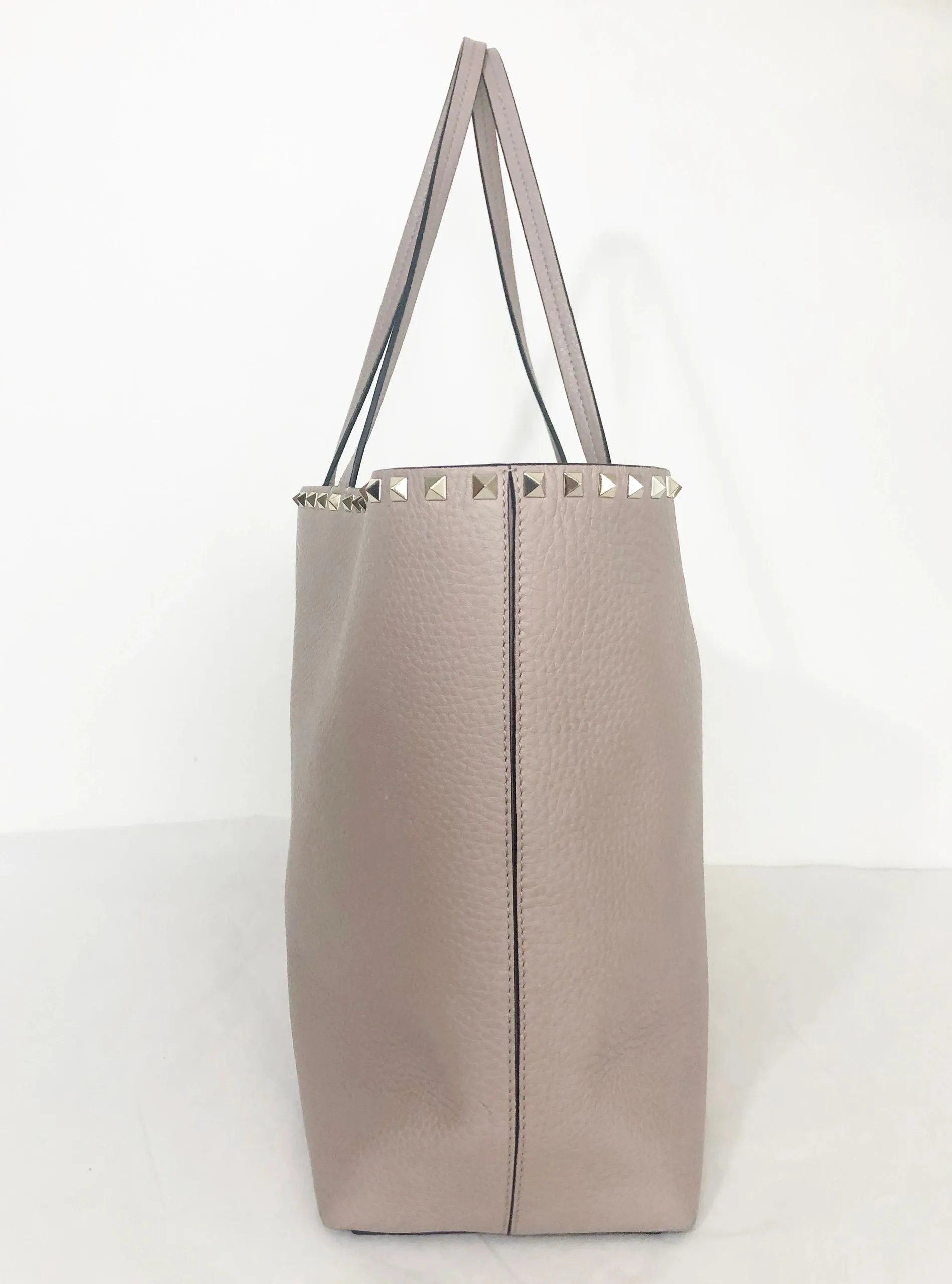 Rockstud Leather Tote