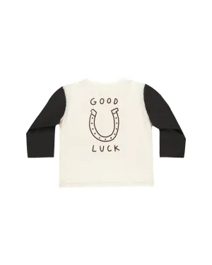 RYLEE   CRU Henley Long Sleeve Tee || Good Luck