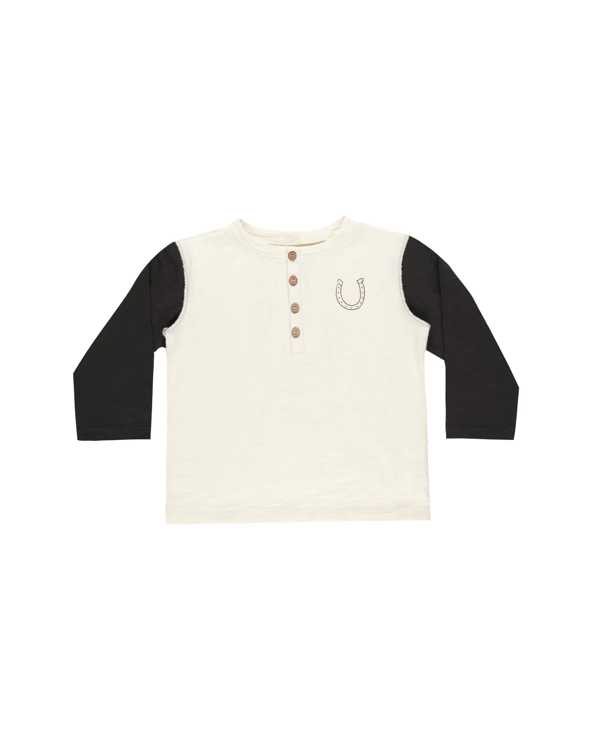 RYLEE   CRU Henley Long Sleeve Tee || Good Luck