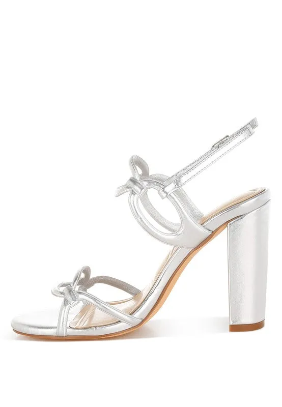Ryzah Metallic Cut Out Chain Sandals