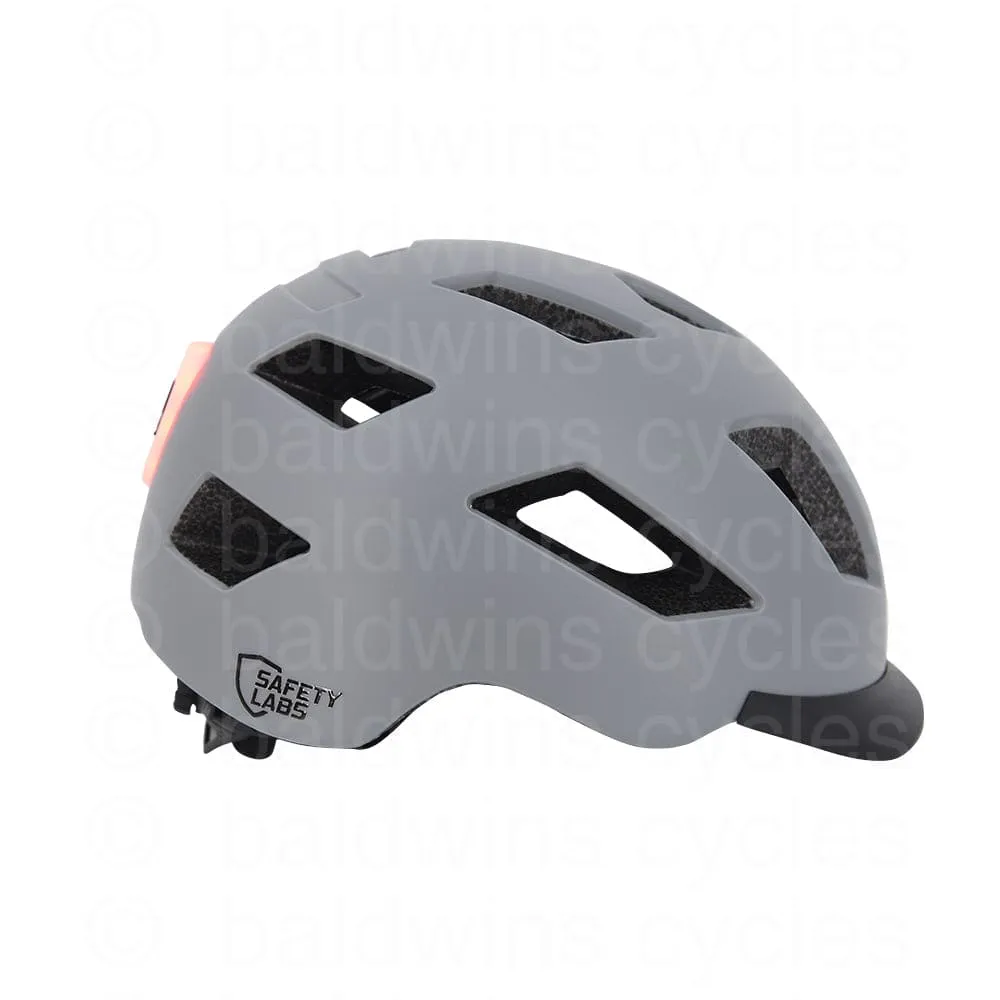 Safety Labs E-Bahn 2.0 Urban Helmet in Matt Light Grey - Large (57-61cm)