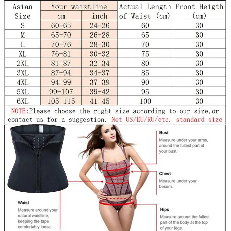 Sauna Sweat Belt Waist Trainer for Women - Neoprene Slimming Body Shaper Corset