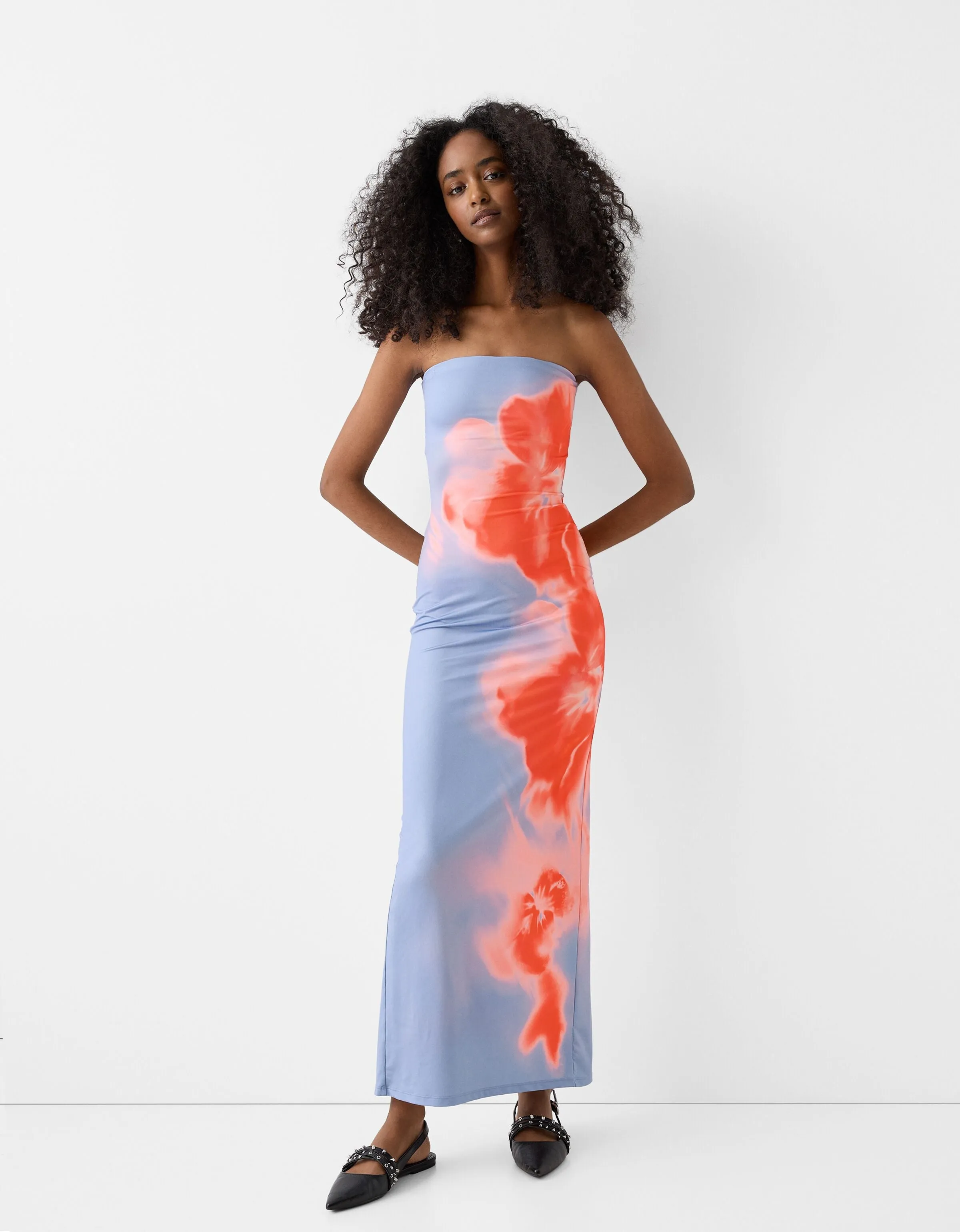 Sculpted Silhouette Midi Dress