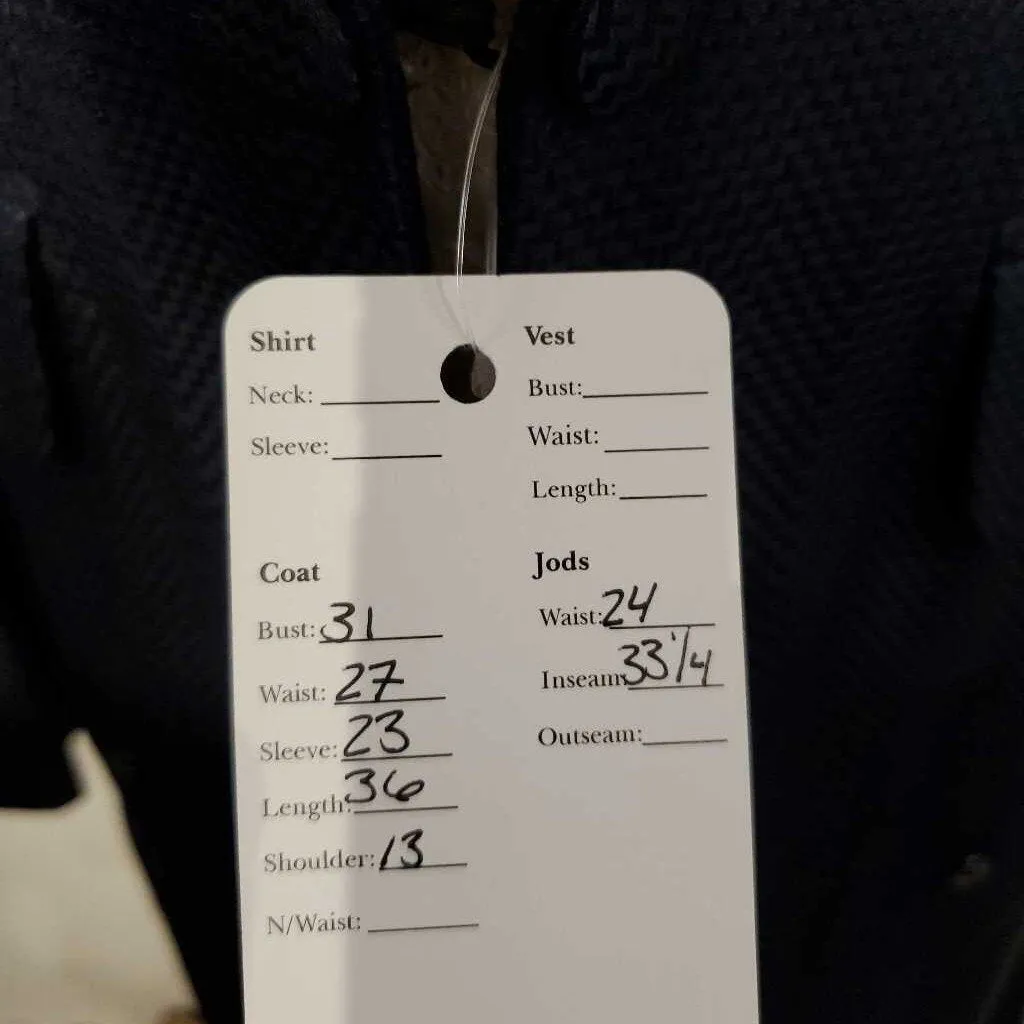 Show Season Navy Geometric Suit