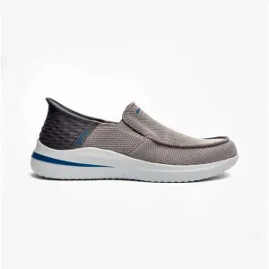 Skechers 210604/GRY DELSON 3.0-CABRINO Mens Shoes Grey