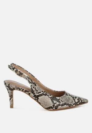 Slingback Stiletto Heel Sandals By MODE
