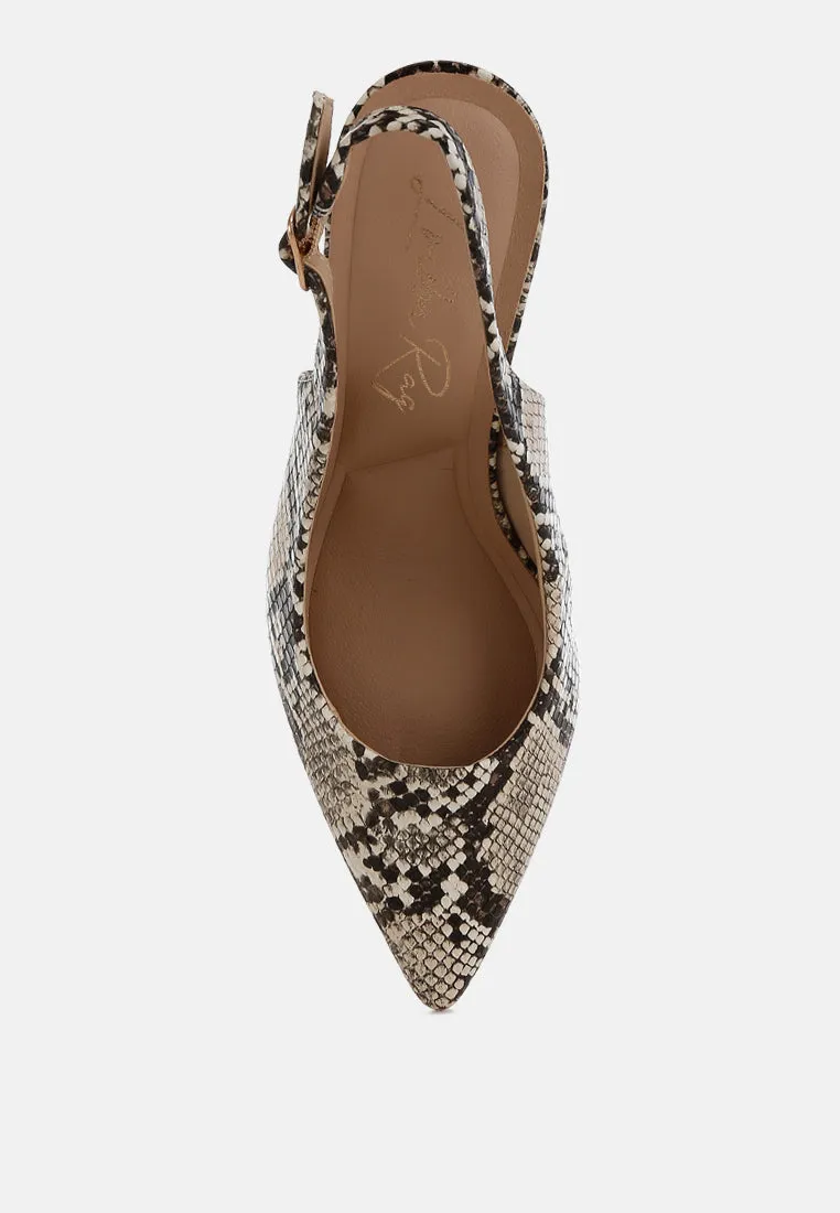 Slingback Stiletto Heel Sandals By MODE