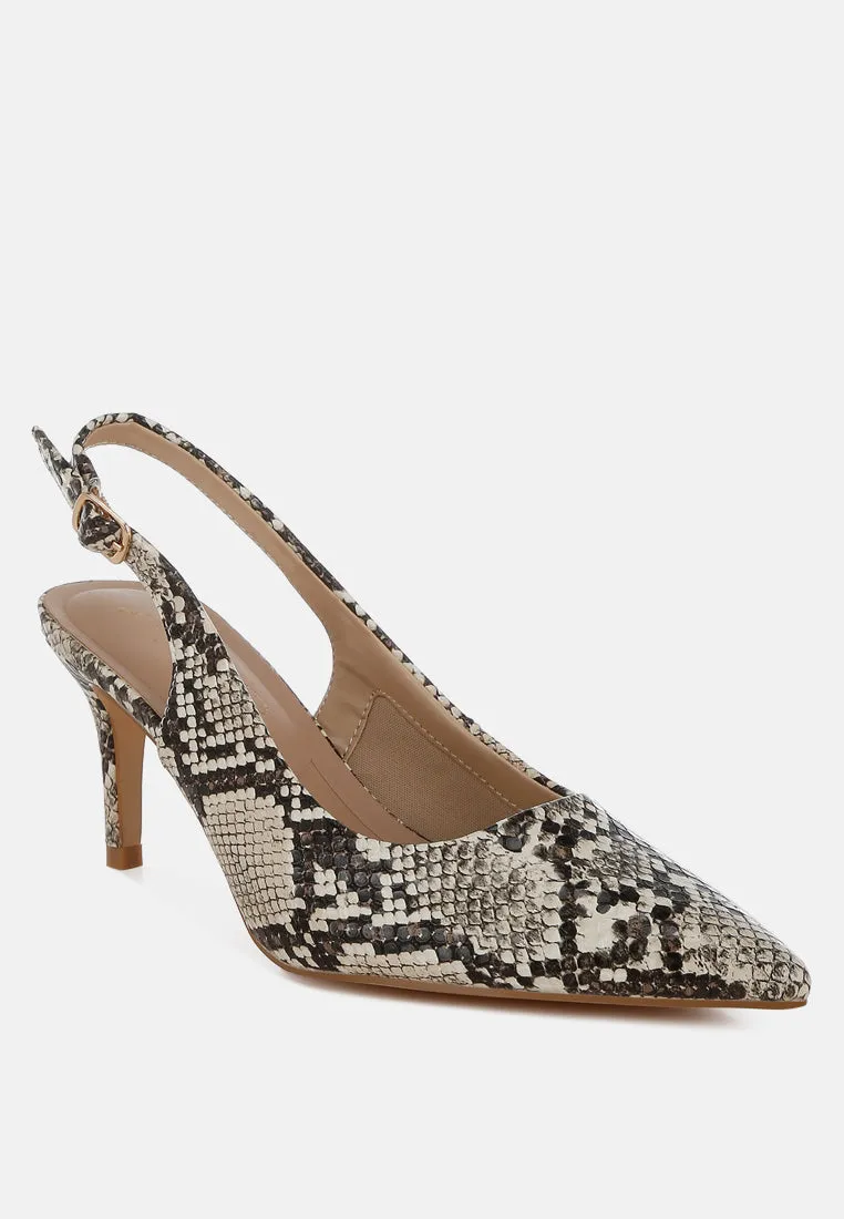 Slingback Stiletto Heel Sandals By MODE