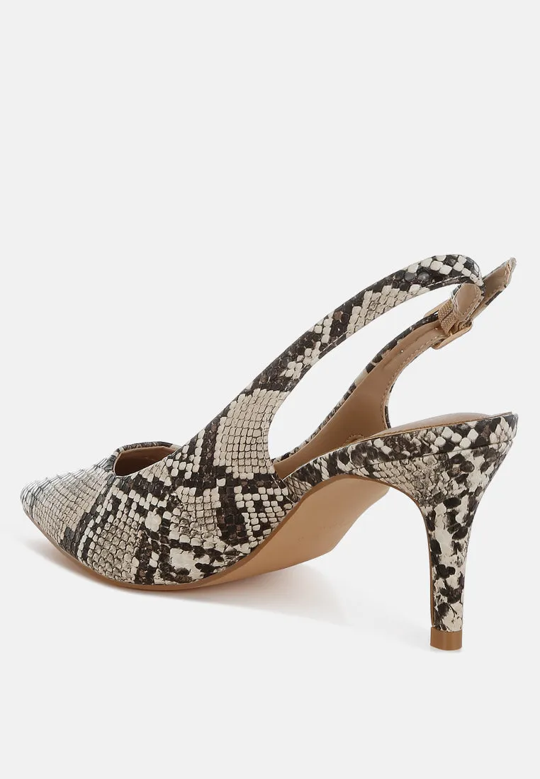 Slingback Stiletto Heel Sandals By MODE