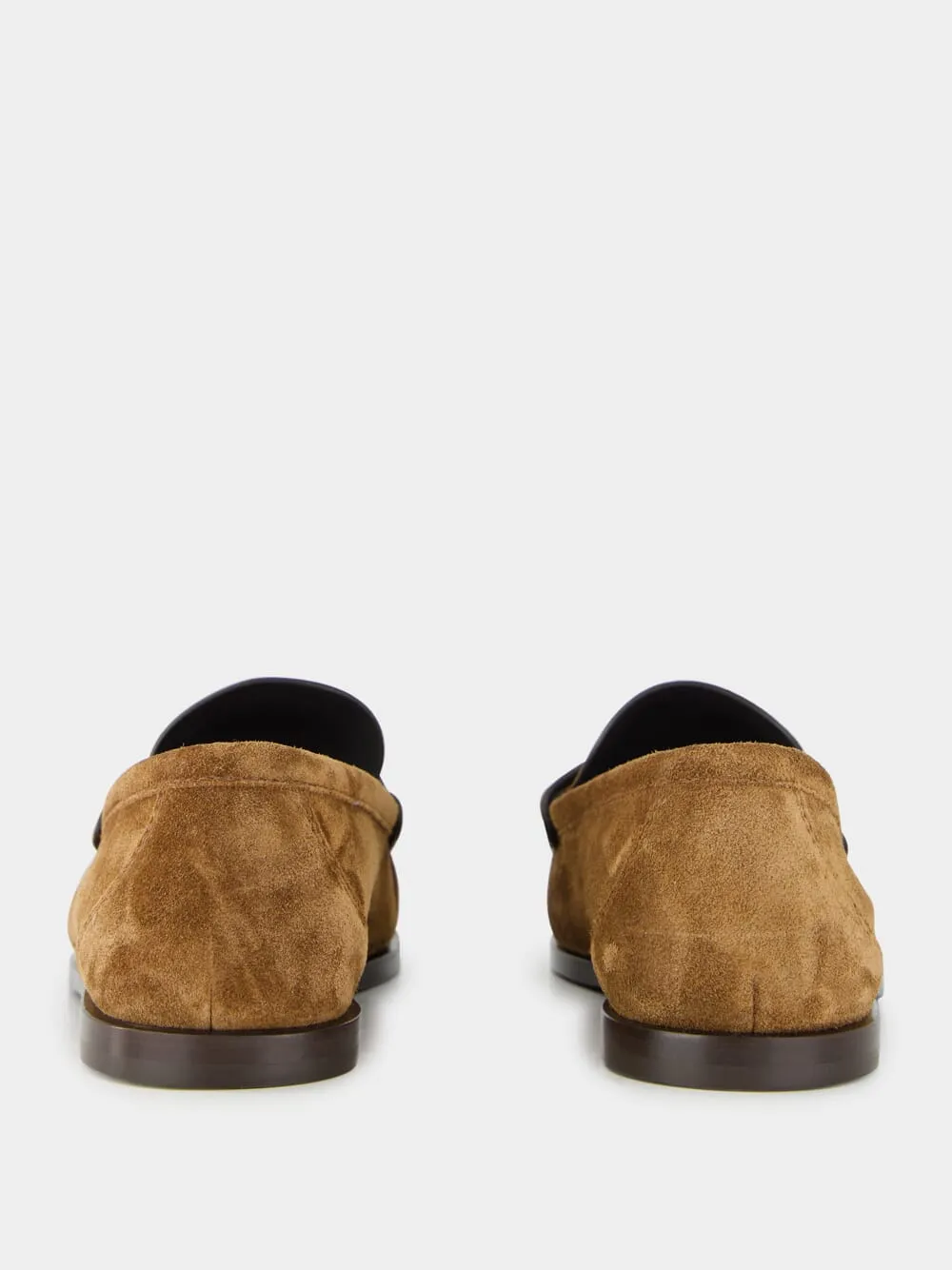 Snuff Brown Loafers in Suede