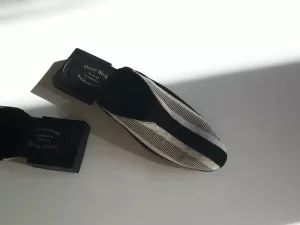 Striped Slip-On Mules